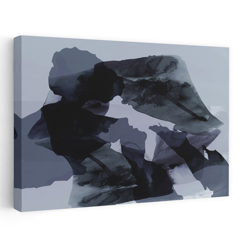 Art contemporain contemporain abstrait dramatique, H 24 po x l 36 po