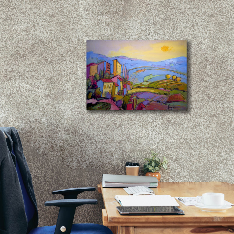  «Cascading Dream 2» par Dorothy Fagan, art mural sur toile, H 20 po x l 24 po