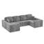 Canapé modulaire en forme de L Boneless, canapé modulaire en U avec accoudoirs larges Cloud-1013321653