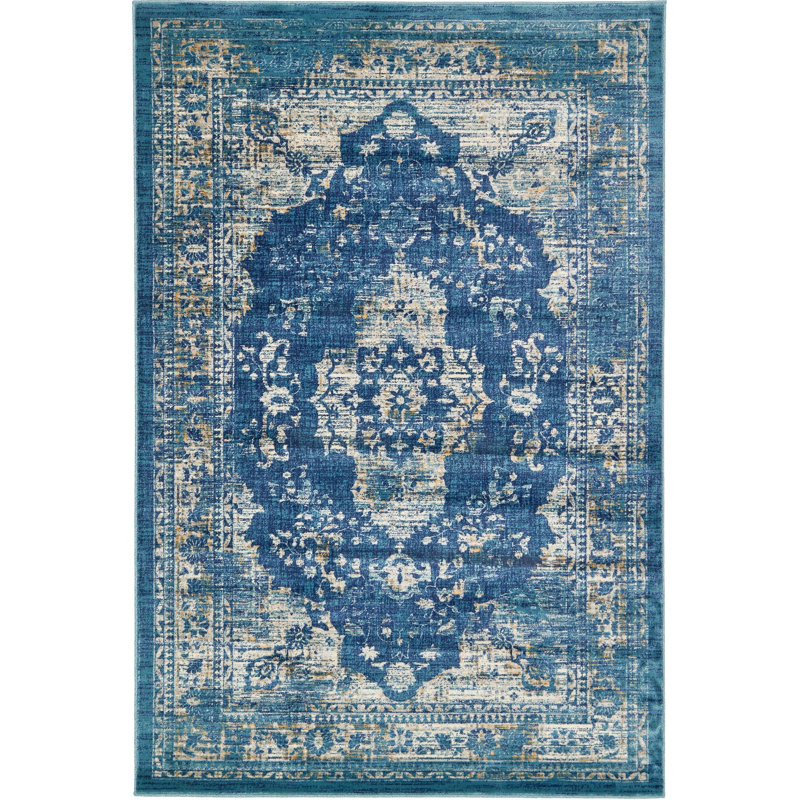 Tapis bleu marine Wimpole, Rectangle 6 pi x 9 pi
