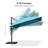 120'' Lighted Tilt Cantilever Blue Umbrella-86863883