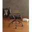 Chaise de bureau rétro avec dossier rembourré-1982691461