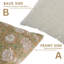 Coussin décoratif à motif de blocs Fab divine - fait à la main pour canapé et lit, Sonakshi, brun-114981519