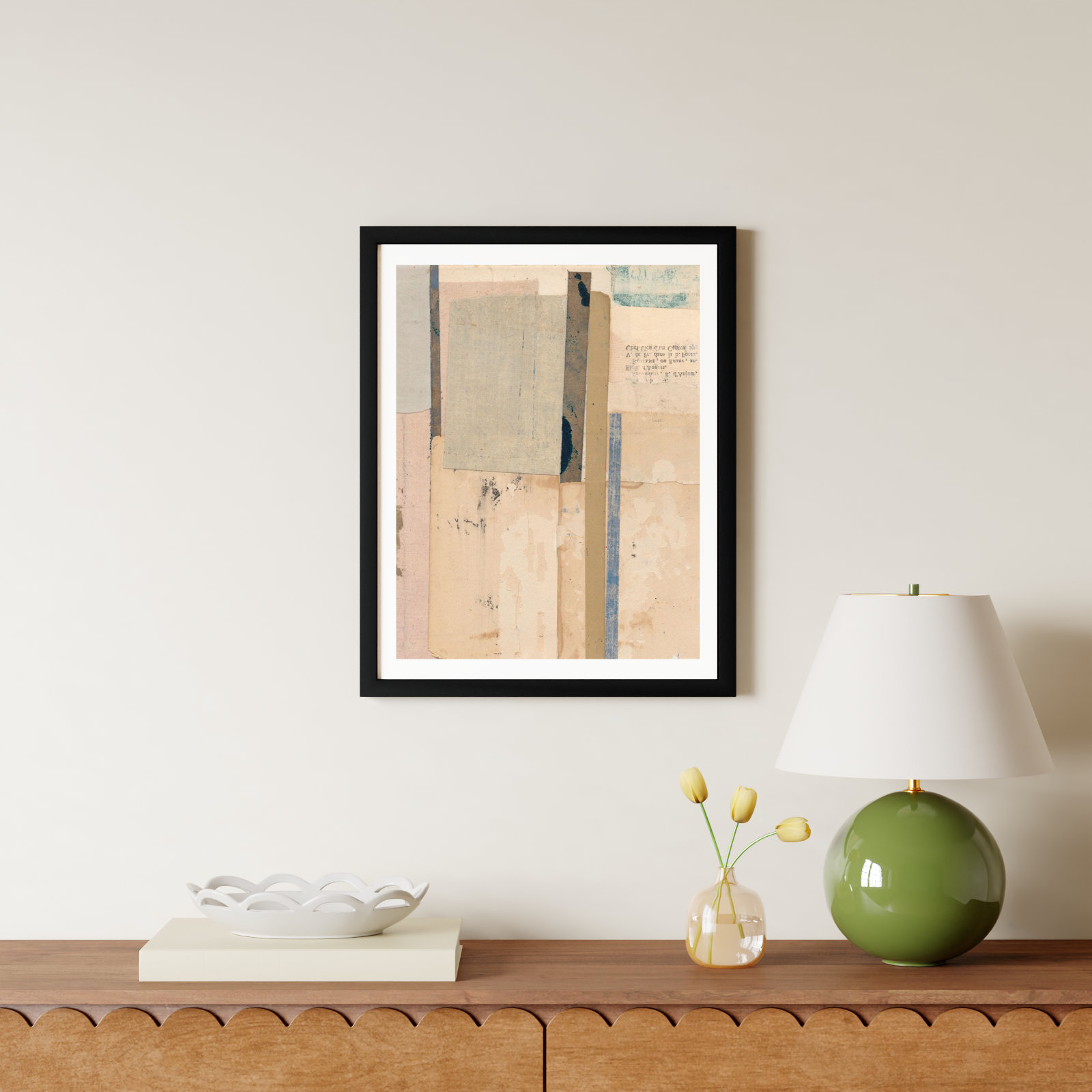 Go Softly Painting by Sarah Short, Black, 20" H x 16" W x 1.25" D