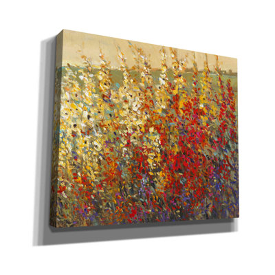 «Field of Spring Flowers I» par Tim O'toole, art mural sur toile