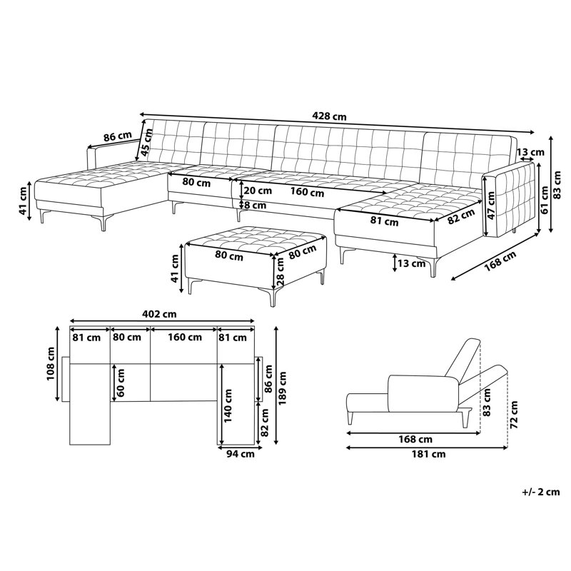 Clocher Modular Large Corner Sofa