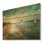 Coastal Pastel Horizon - Impression nautique et côtière sur bois de pin naturel