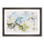 Blue Bird and Cherry Blossom Tree - Picture Frame Graphic Art Print-56871277-56871280