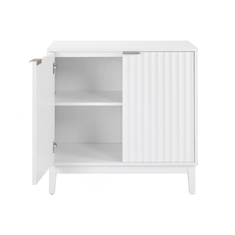 2 Door Storage Cabinet, White