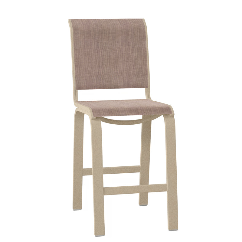 Tabouret de bar 26 po Holna, Graphite texturé, Fenouil Augustine Sunbrella®