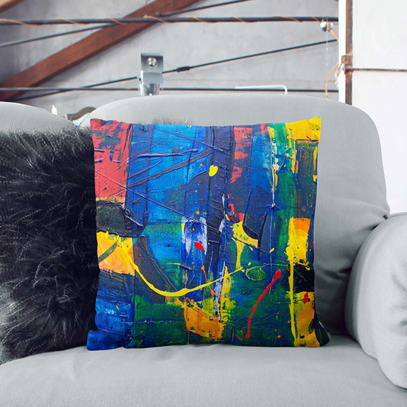 Square Throw Cushion, 40 x 40 cm, Stone