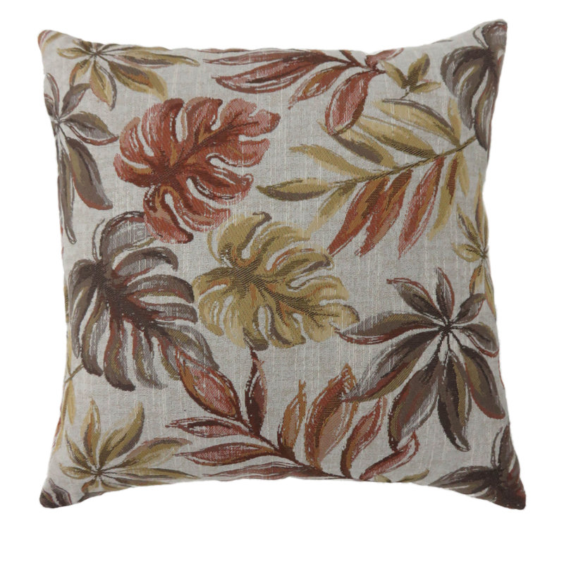 Housse de coussin carré et insert, H 22 po x l 22 po, Rouge