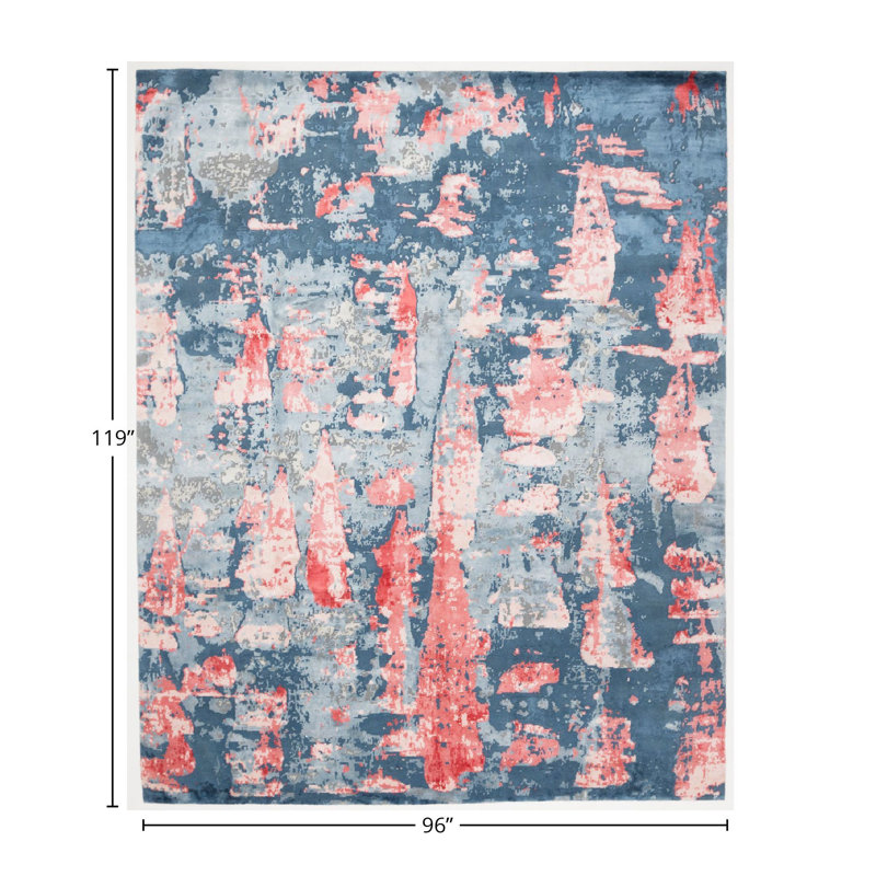Tavaros Wool Abstract Rug