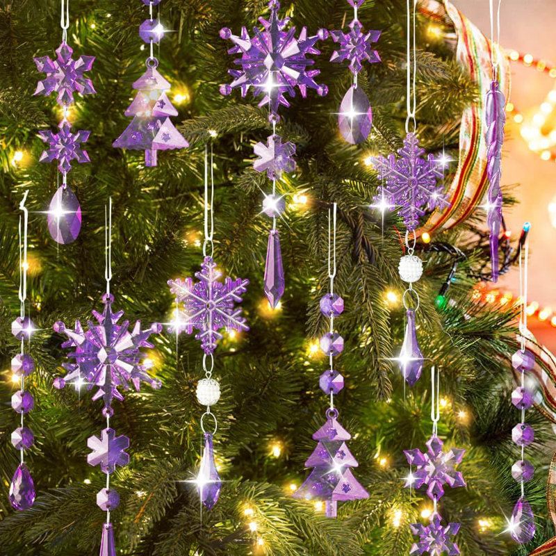 7.68cm Solid Colour Ornament Accessory, Purple