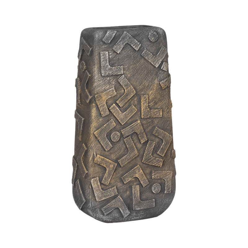 Vase en céramique Bebir Shapes, H 17 po x l 9 po x P 4 po