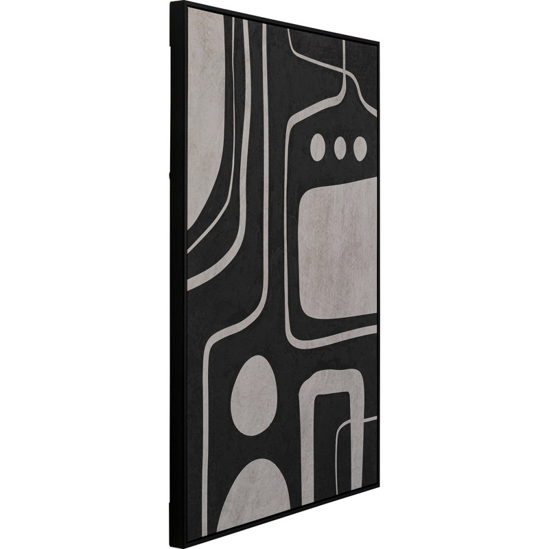 Artistic Blacky Art Print on Canvas
