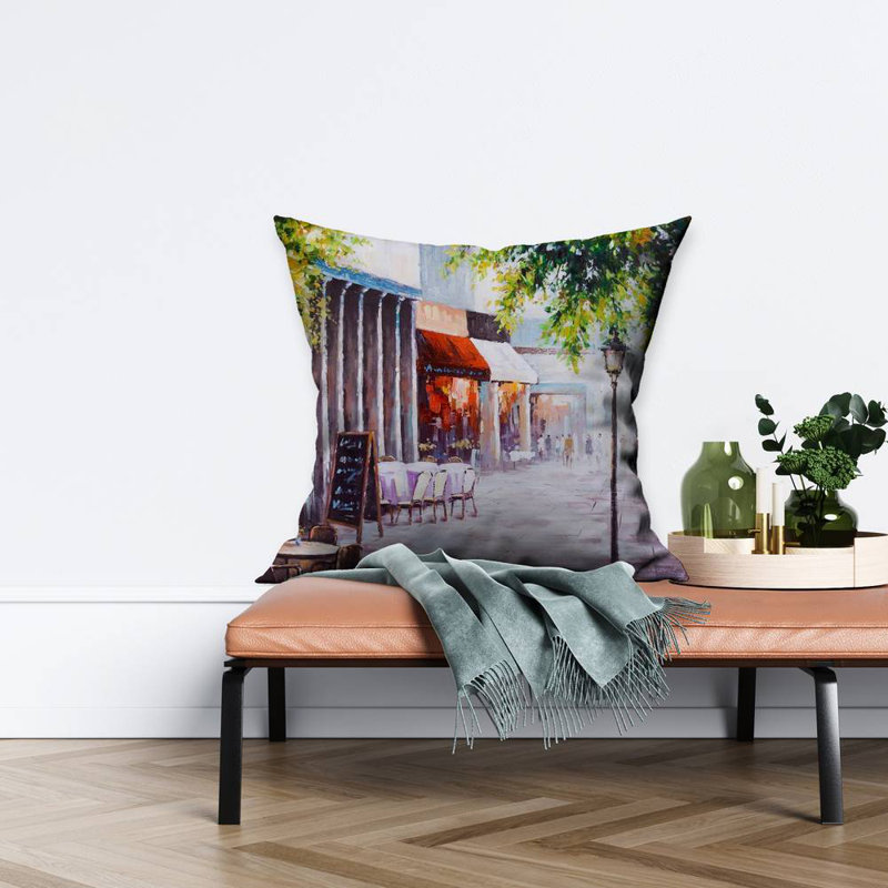 Outdoor Restaurant Poly Twill Throw | Contemporary Home Decor