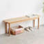 Banc en bois massif Burlywood