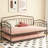 Metal Frame Daybed with Trundle-1791248999