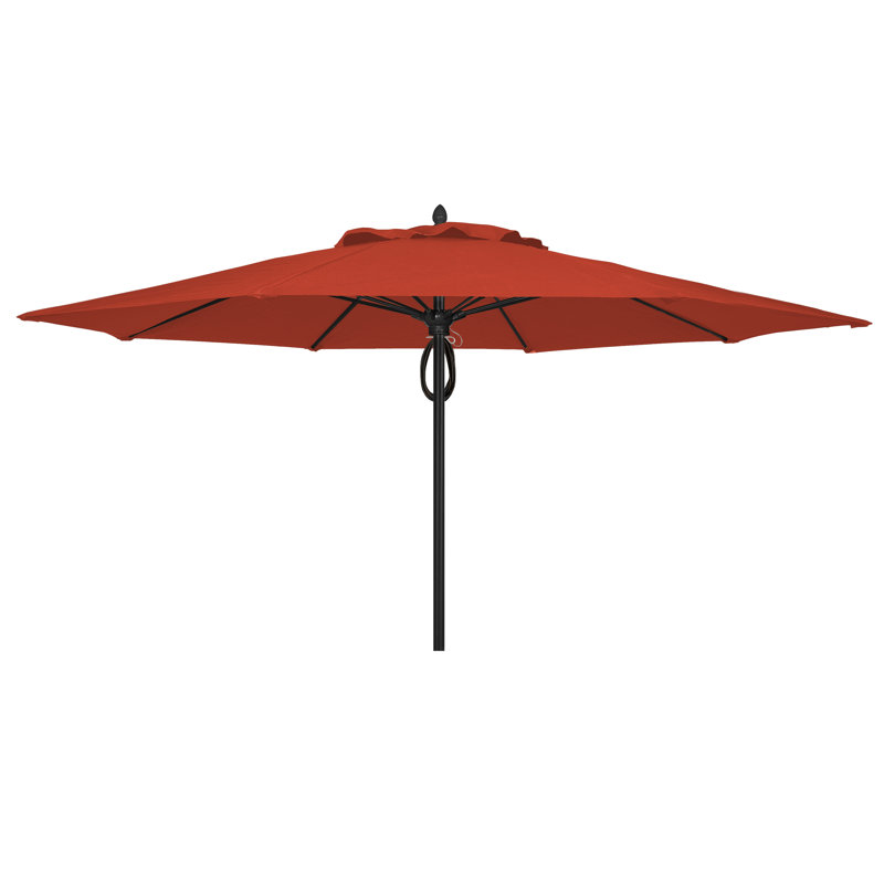 Parasol de marché 11 'Prestige, Blanc, Sunbrella® terre cuite