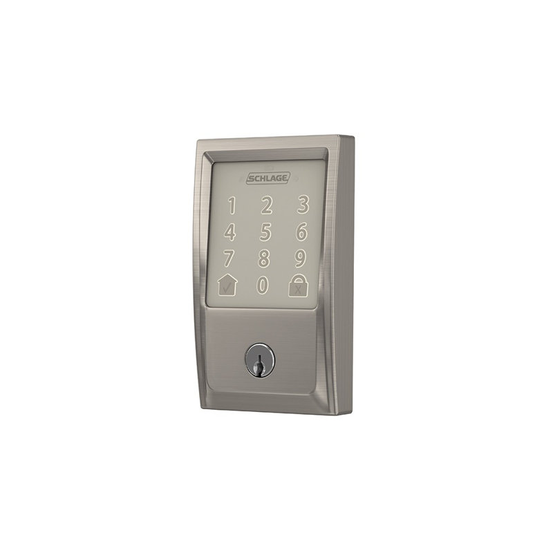 Encode Smart WiFi Deadbolt with Century Trim, Satin Nickel, Yes