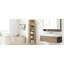 Meuble de coin haut pour salle de bain, 37 x 24 x 170 cm, MDF monobloc, naturel-110773289