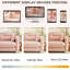 Canapé modulaire rose à 4 places avec configuration en forme de U et tissu chenille confortable, ensemble de ressorts ergonomique, coussin plissé, idéal pour les salons Matériau respirant à 4 places-697846211