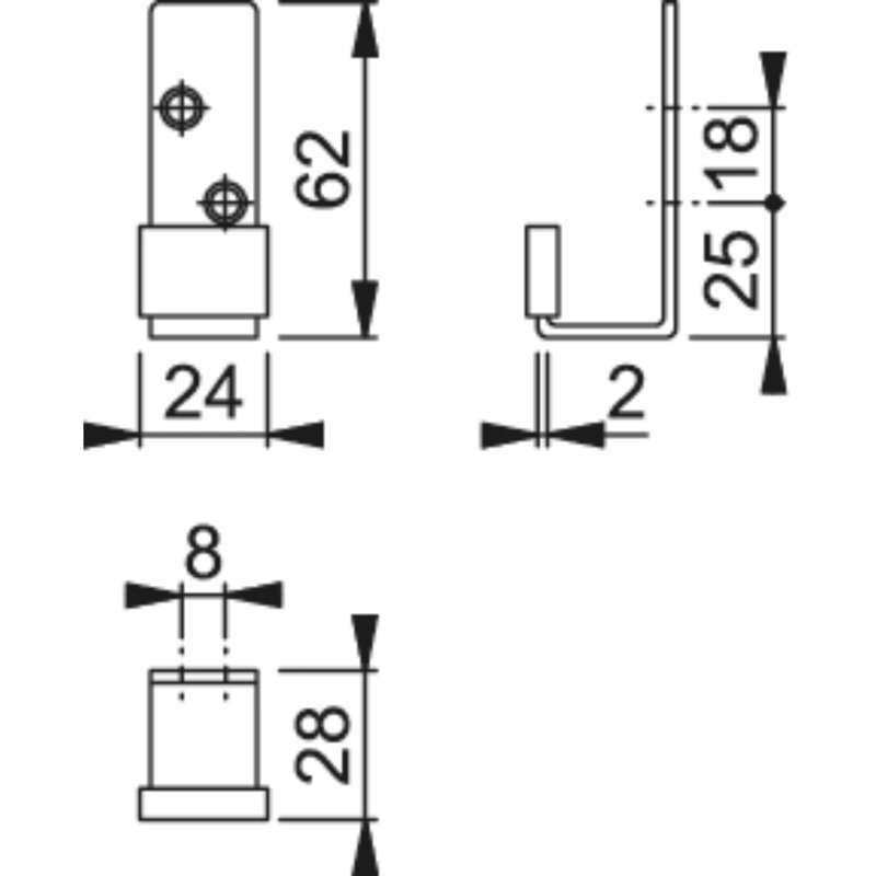 Izik Stainless Steel Wall Wall Hook