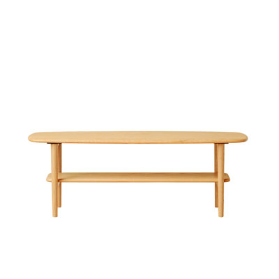 Table d'appoint centrale, table basse avec tablette de rangement