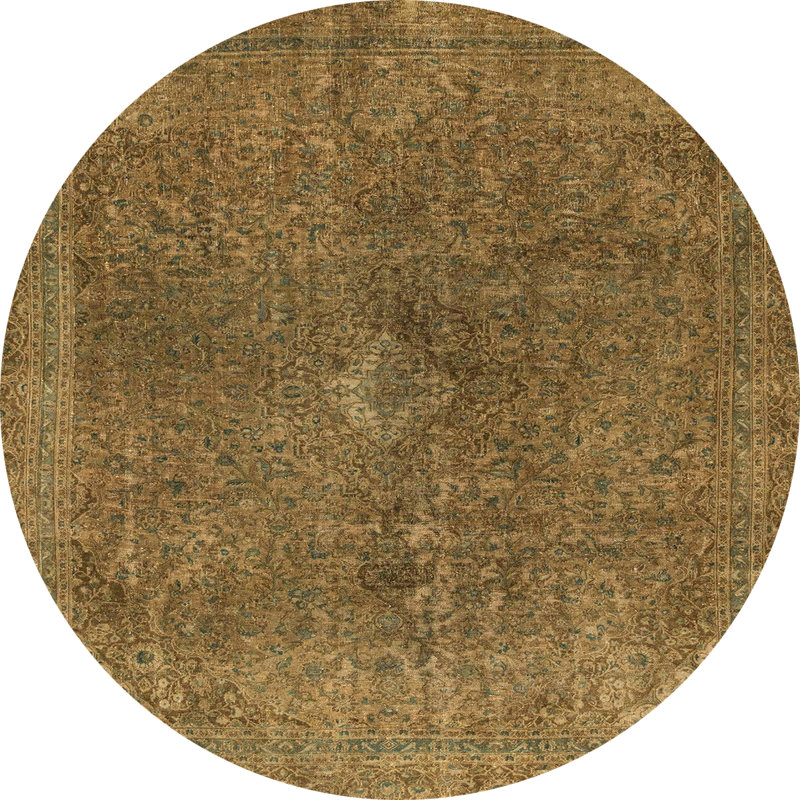 Abstract Indoor Rug, Round 3'