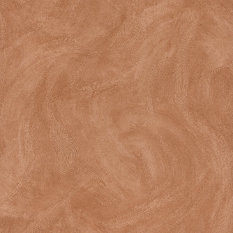 Textured Vibes Collection Authentic Plaster Wallpaper Roll, Terracotta Red