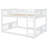 Full Over Full Bunk Bed With Ladder, White