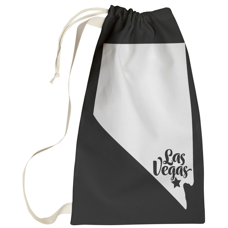 Sac à linge las vegas nevada, Grand (H 36 po x l 28 po), Noir