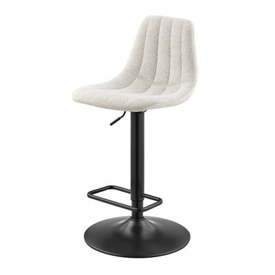 Crixus Swivel Upholstered Adjustable Height Counter Stool