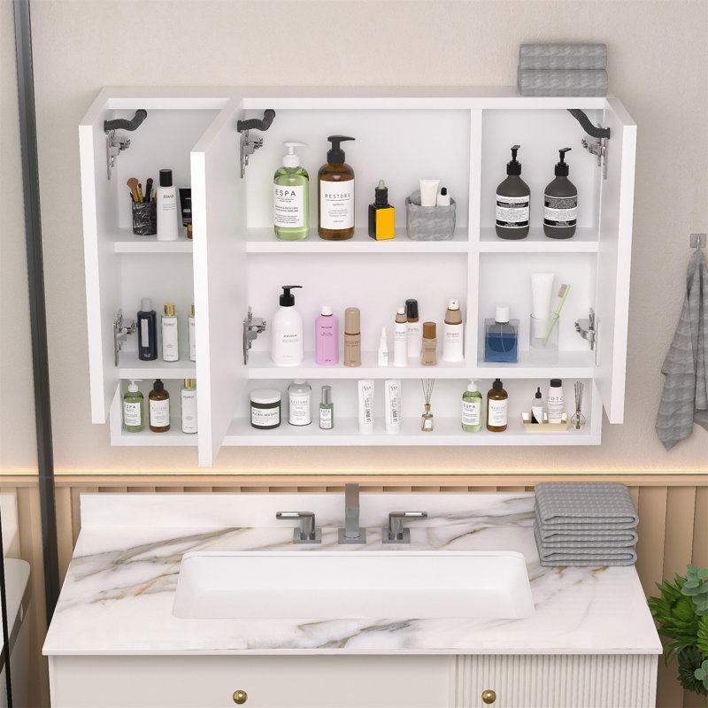 Armoires de salle de bain modernes en aluminium 39 X 28 pouces