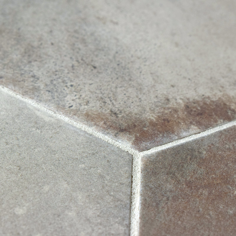 D'Anticatto 11" x 13" Porcelain Stone Look Wall & Floor Tile, Grigio