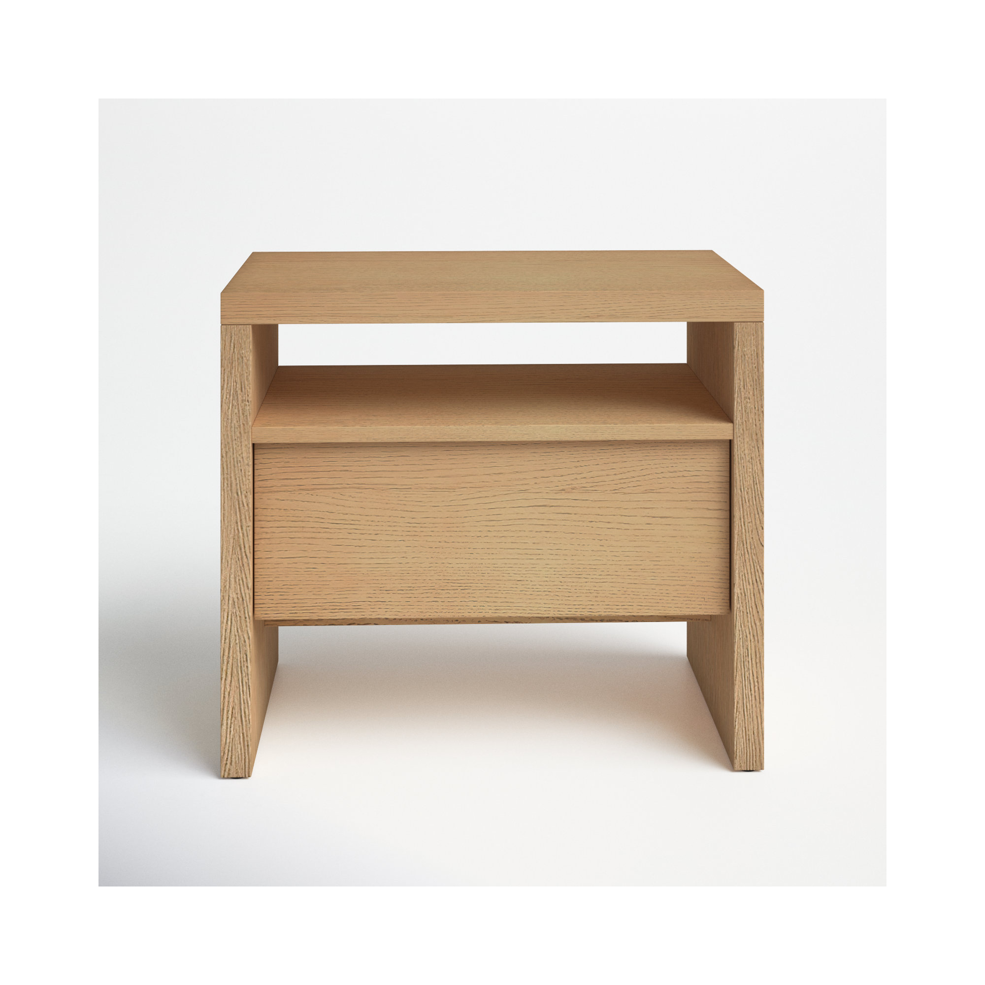 Sedona Solid + Manufactured Wood Nightstand, Natural