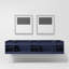 Ensemble de meuble-lavabo double mural 84 "avec miroir Geneva-844522187-929402763