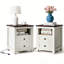 Table de chevet et table de bout 18 po avec station de charge et tablette de rangement ouverte-1003311159-1003901277