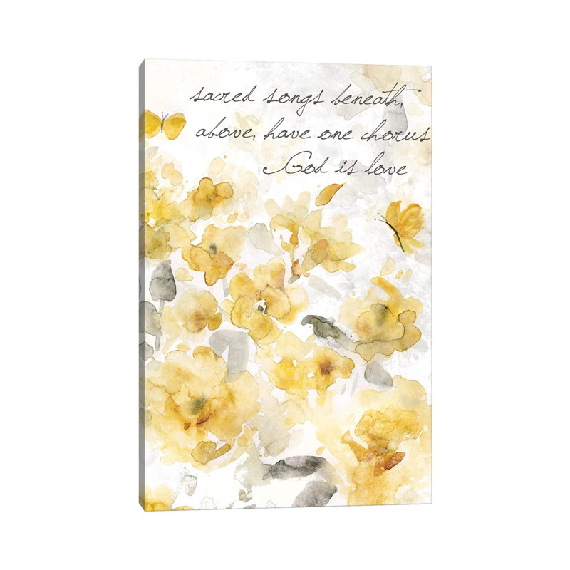 God Is Love II by Carol Robinson - Print on Canvas, Wrapped Canvas, 30.48 cm H x 45.72 cm W