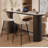French-Style Minimalist Granite Bar Table-1713712557