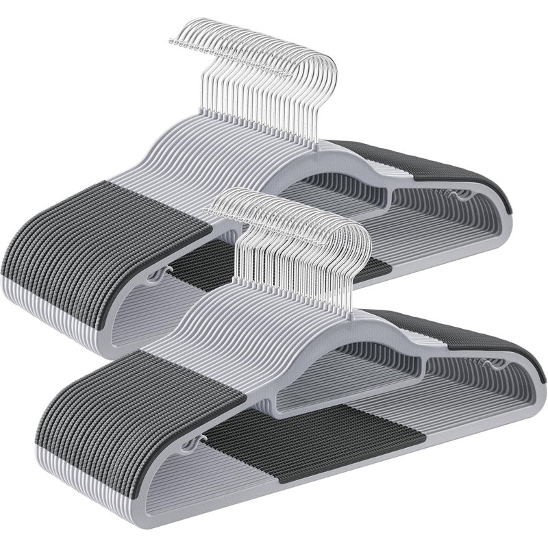 Bletsoe Non-Slip Standard Hanger, 30, Grey