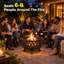 Round Charcoal and Wood Burning Fire Pit