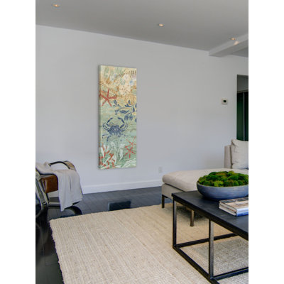 Floral Frenzy Coastal VII by Alan Hopfensperger - Wrapped Canvas Painting