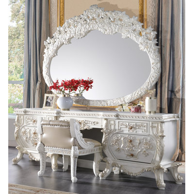 Coiffeuse Muazzam avec miroir et fauteuil