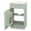 Meuble-lavabo 18 po avec lavabo, meuble-lavabo avec tablette de porte et tablette réglable