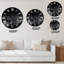 Image en noir et blanc de l'horizon de Manhattan - horloge murale Colonial-1781099185