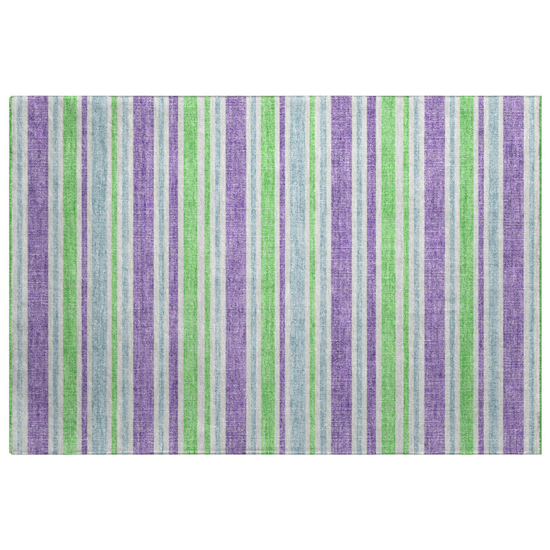 Tapis à poils longs de qualité supérieure lavable à la machine Dream ADS531, Limette, 2 pi 6 po x 3 pi 10 po