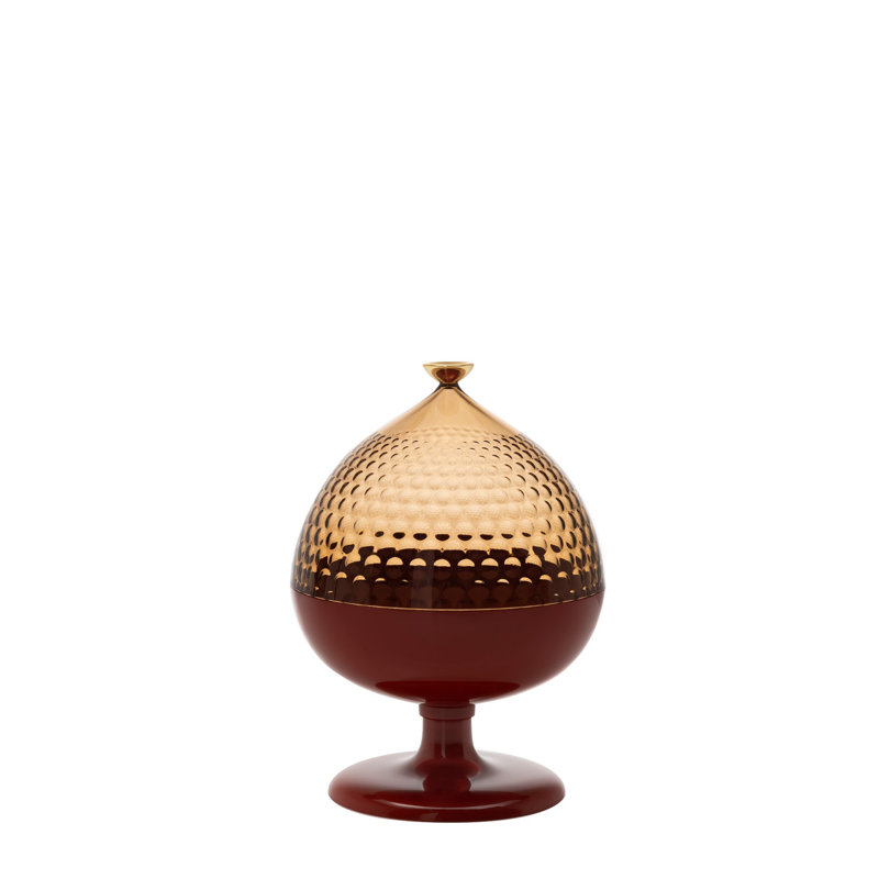 Pumo Decorative Box, Amber/Brink Red