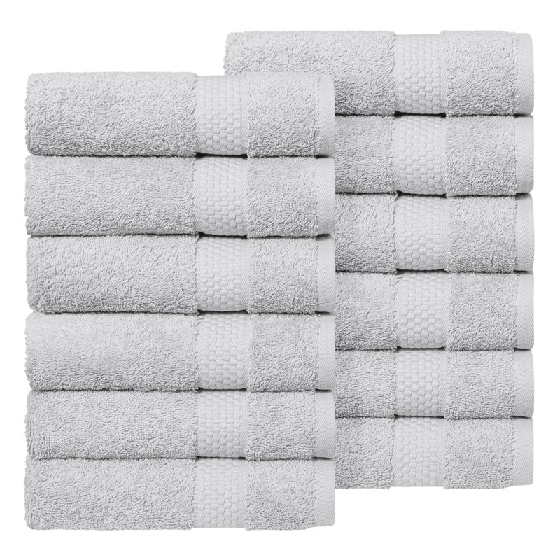 Essuie-mains en coton éponge Starlight, Gray